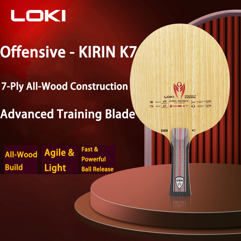 LOKI 7Ply Pure Wood Ping Pong  - đánh giá và giá Table Tennis Racket