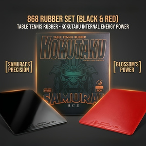 Kokutaku Sakura 868 Rubber Set - đánh giá và giá Table Tennis Racket